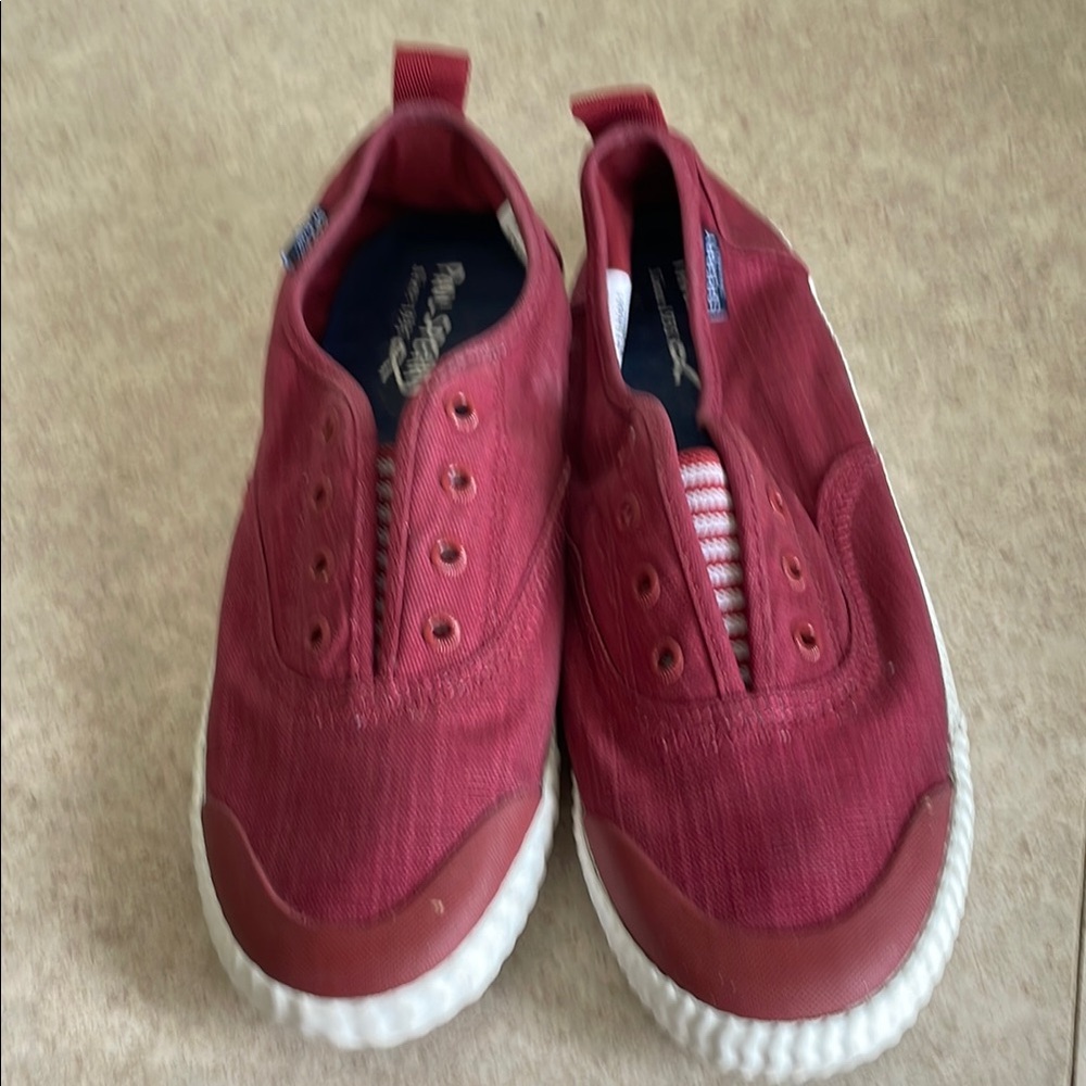 Paul Sperry  Red Slip-On tennis shoes